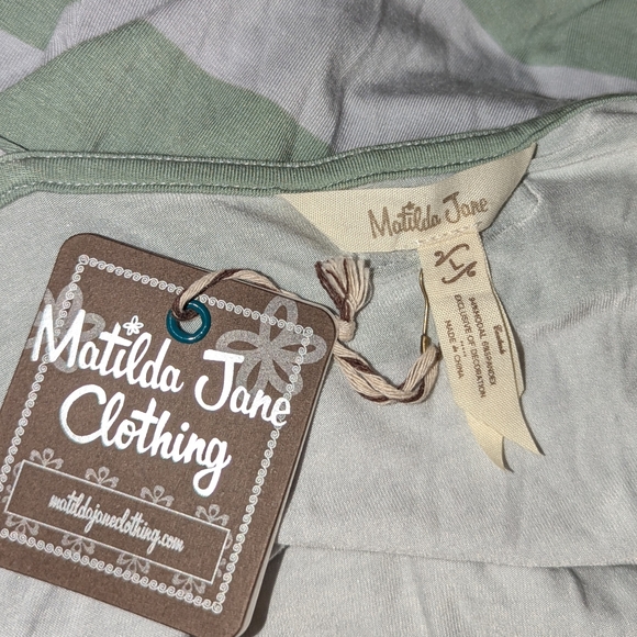 NWT Matilda Jane Seaside Stripe Floral Print Tie Belted Sleeveless Maxi Dress - Picture 10 of 11